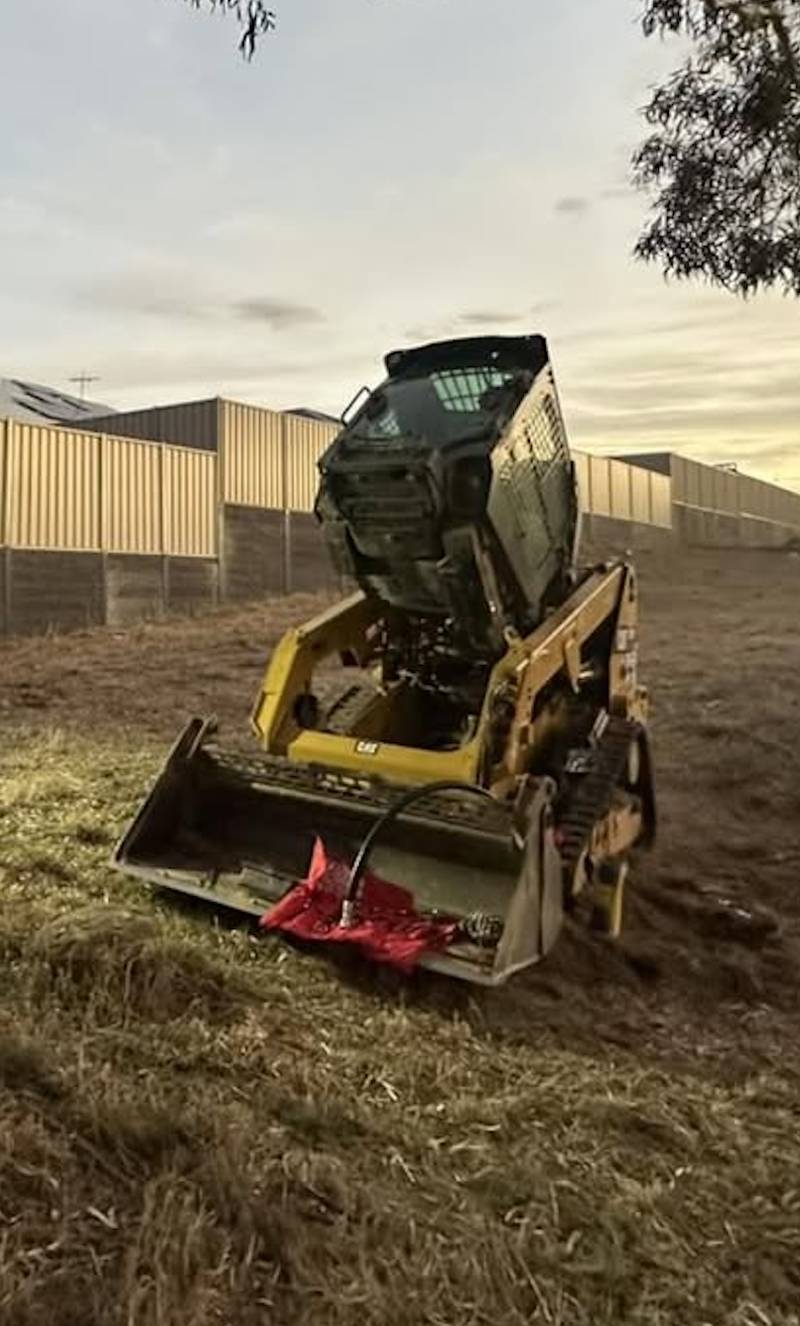 yellow tractor